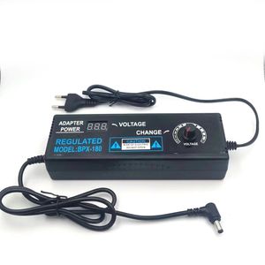 Adjustable Voltage Adapter 3-24V5A Clear Display Screen High Efficiency 100-240V AC Input Premium 22-Wire Cable Ideal Power Solution for Various Devices Selectable Plug Type - EU Plug