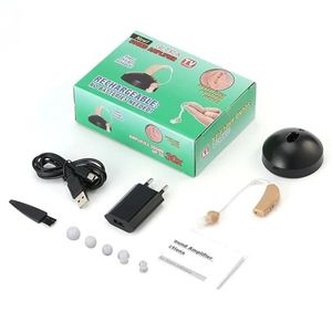 Professional Hearing Aid Rechargeable(NO battery required) Hearing Aids Digital Ear Hearing BTE Hearing Device for Elderly